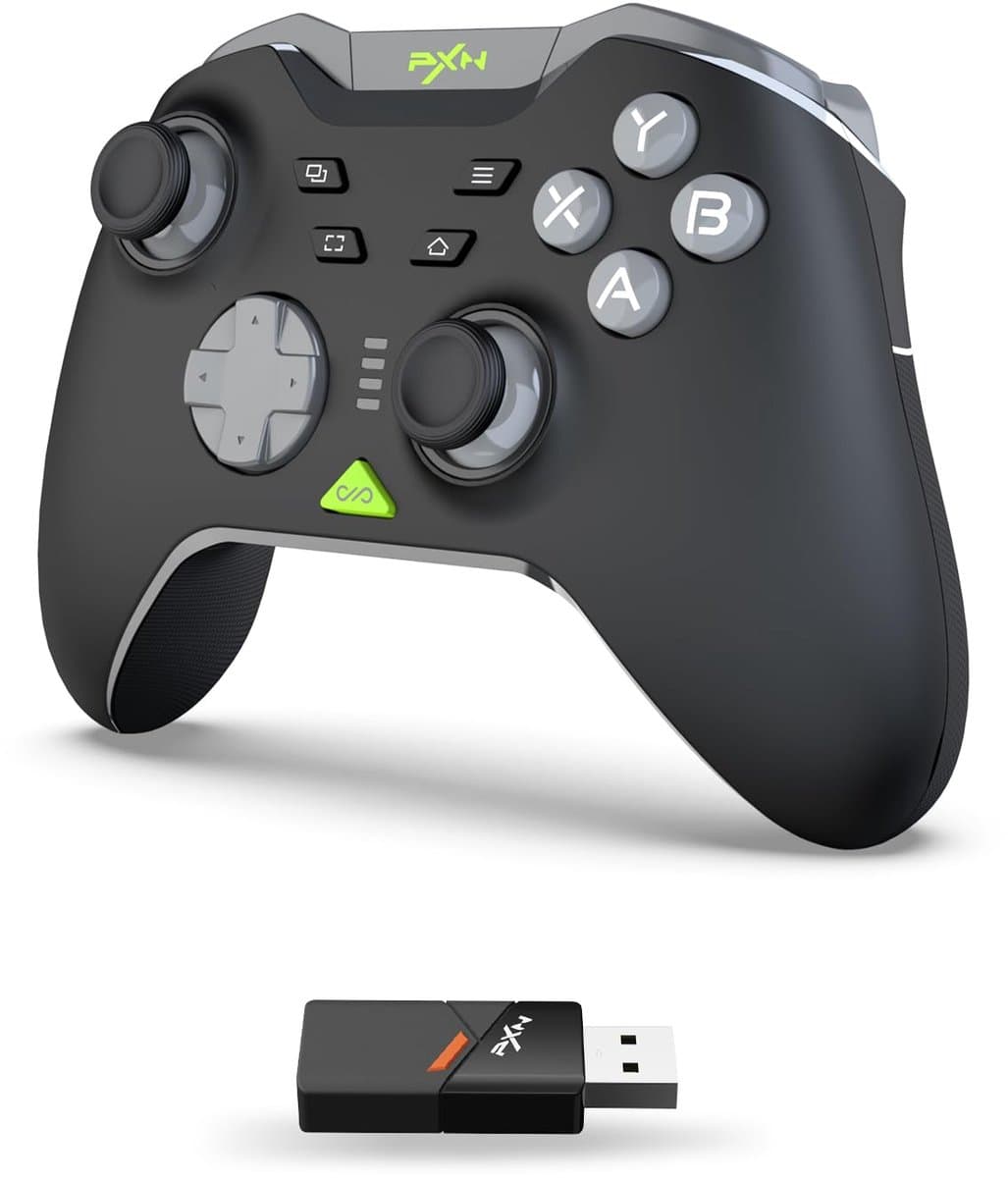 PXN P5 - Draadloze Game Controller - Trillingsfunctie - USB & Bluetooth - PC & Console - Zwart
