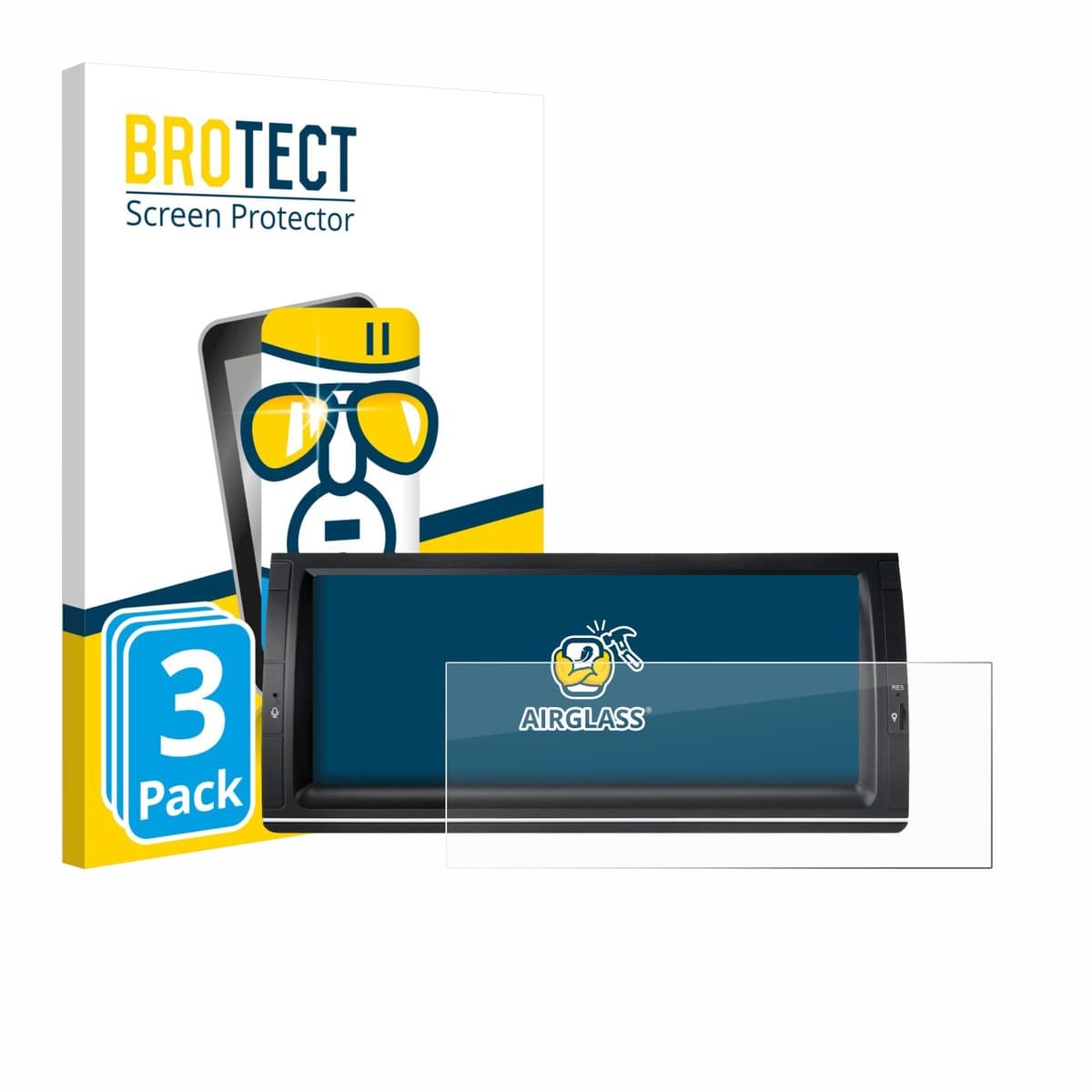Screenprotector 3 Stuks voor Xtrons PX1453BLHGS 10.25" Beschermglas transparant