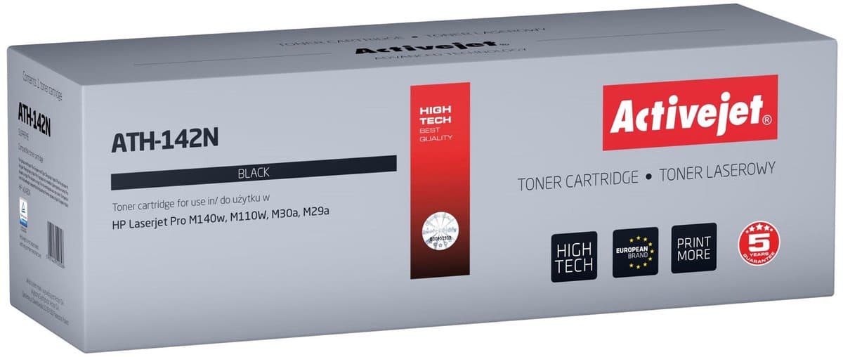 Activejet ATH-142N toner for HP printer Replacement HP 142A HP142A W1420A; Supreme; 950 pages; black; with chip