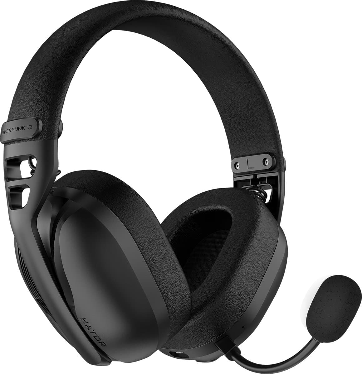 HATOR Hyperpunk 3 Wireless Headset Bedraad en draadloos Hoofdband Gamen USB Type-C / USB Type-A Bluetooth Zwart