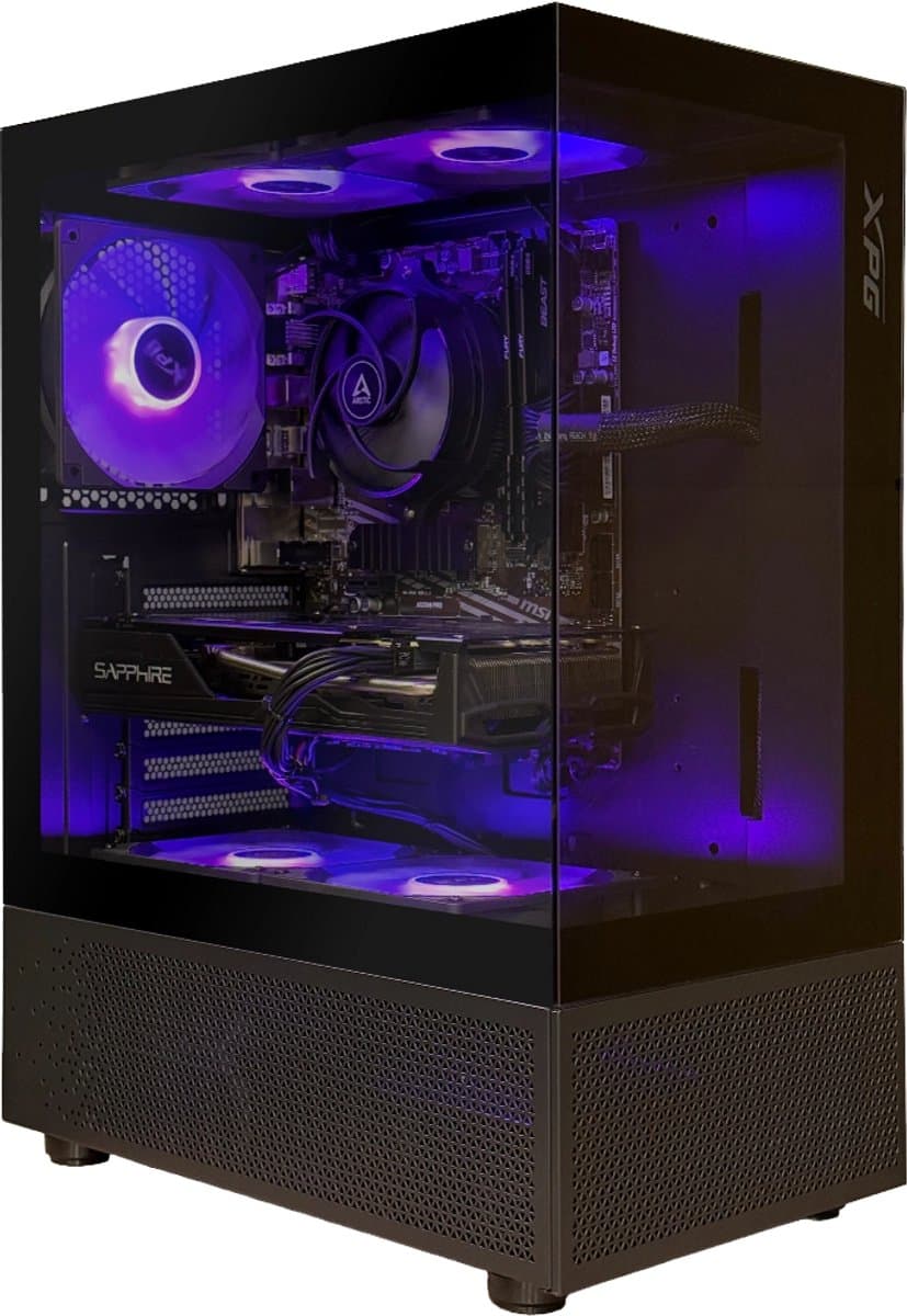 Xgaming Cyborg Gaming PC - Ryzen 5 5600X - Radeon RX 9060 XT - 4TB NVME SSD - 64GB - Wifi+Bluetooth