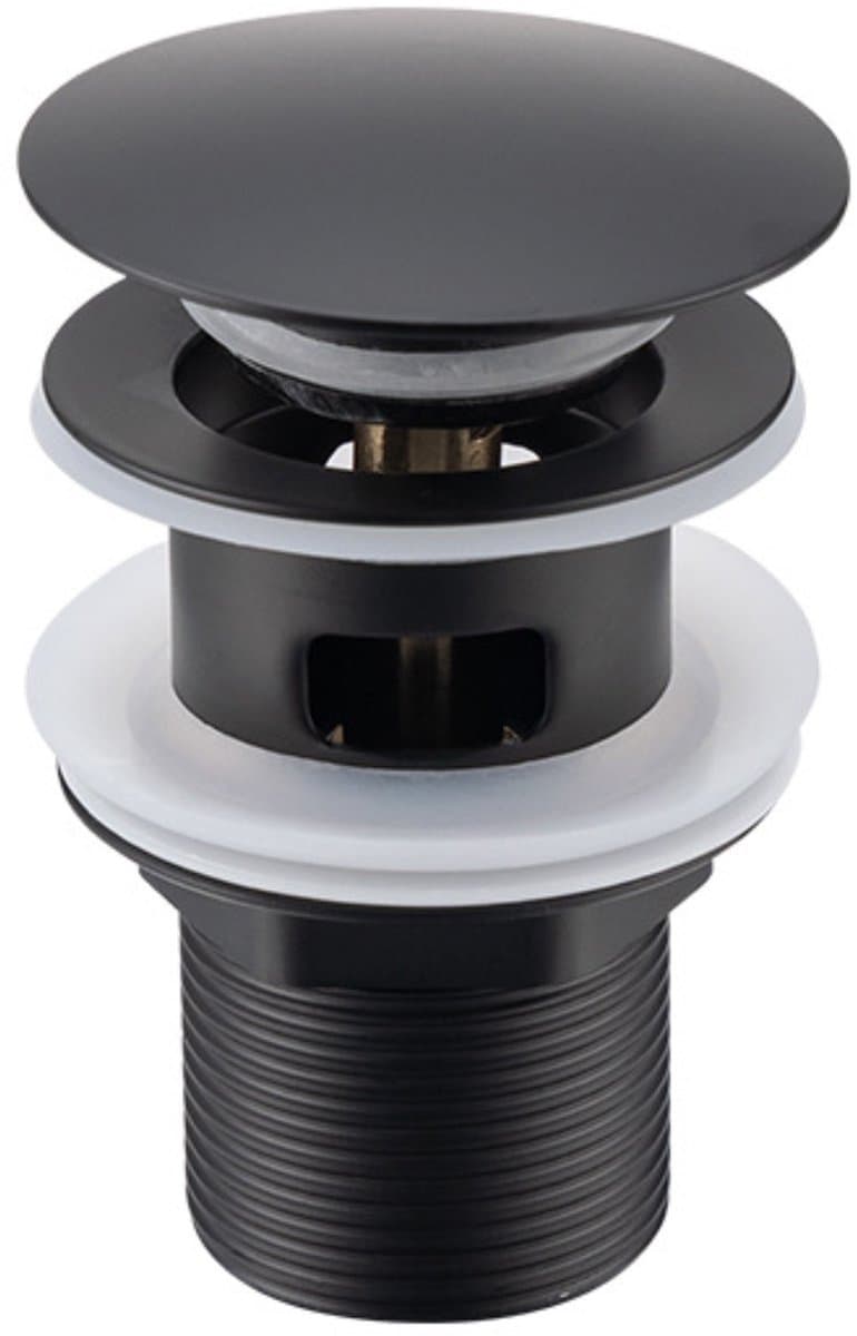 1x Gootsteenplug met zeef, corrosiebestendig, gootsteenafvoerfitting, hoogwaardige afdichting, blokkeert keukenafval, voor gootstenen