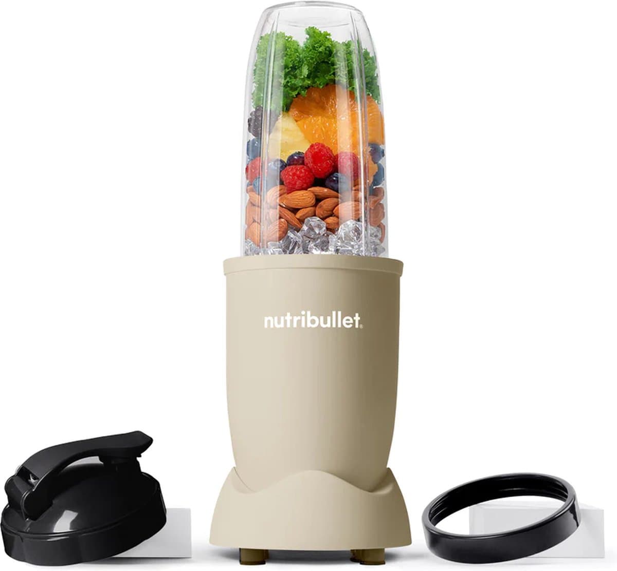 Nutribullet Exclusive Pastel - Blender - 900 Watt - Smoothie Maker - Incl. To Go Deksel & Accessoires - 700 ml Drinkbeker BPA & BPS-vrij - Sand - Beige