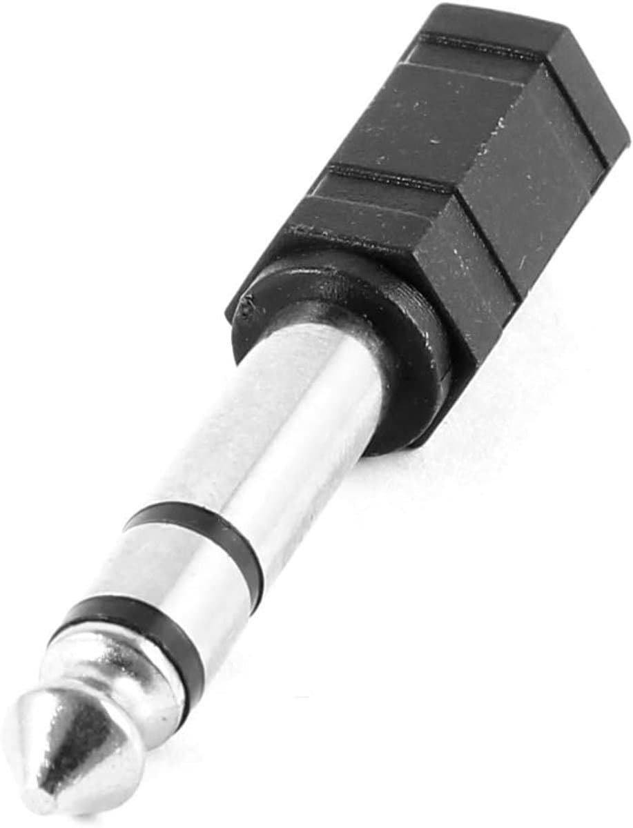 Audio Adapter Connector - Koppelstuk Geluid - Verbind Apparaten - Mono Koppeling - 5.3 x 1cm - Zwart