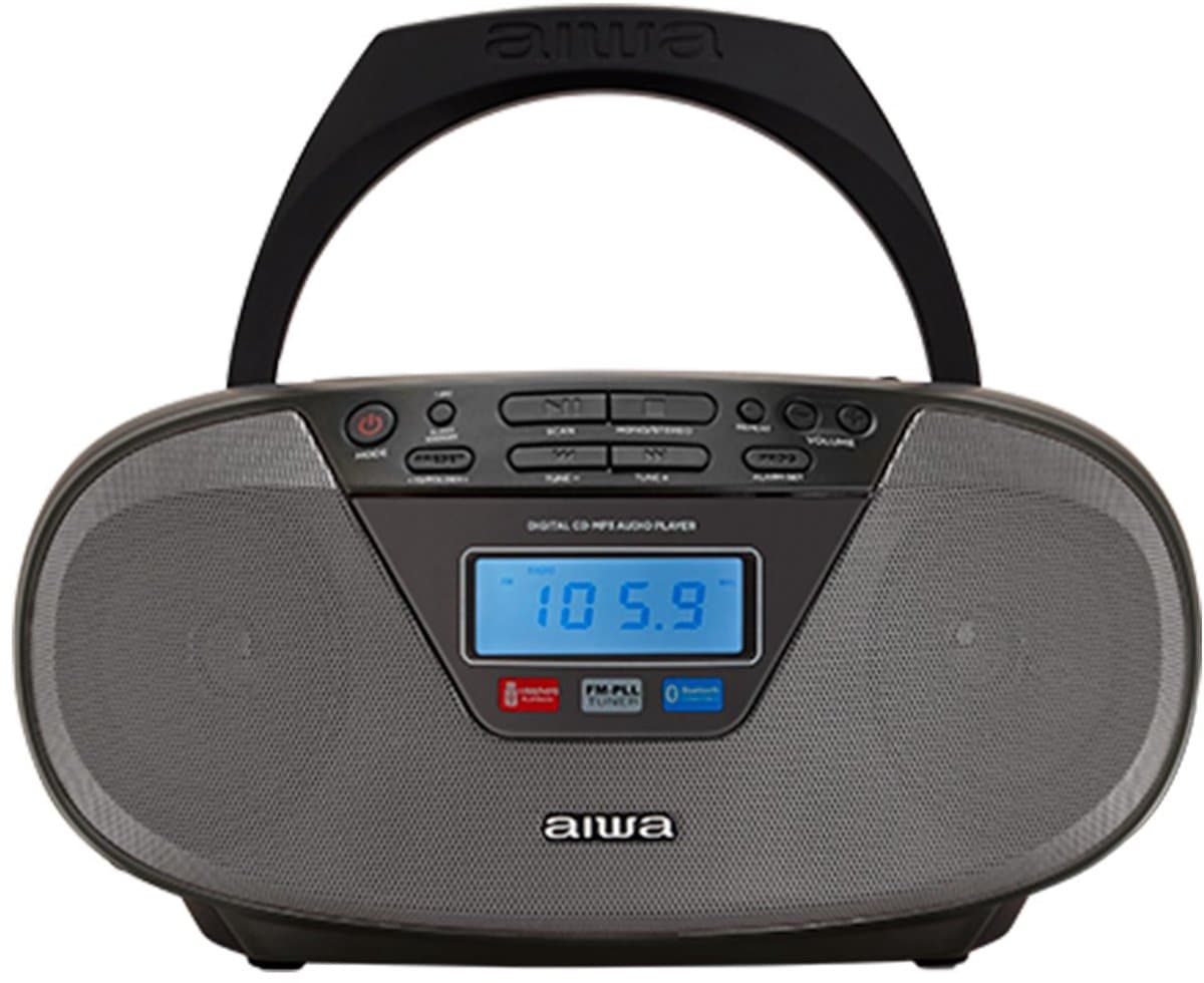 AIWA BBTU-400BK Serie - Boombox - CD - FM RDS - USB - Bluetooth - Zwart