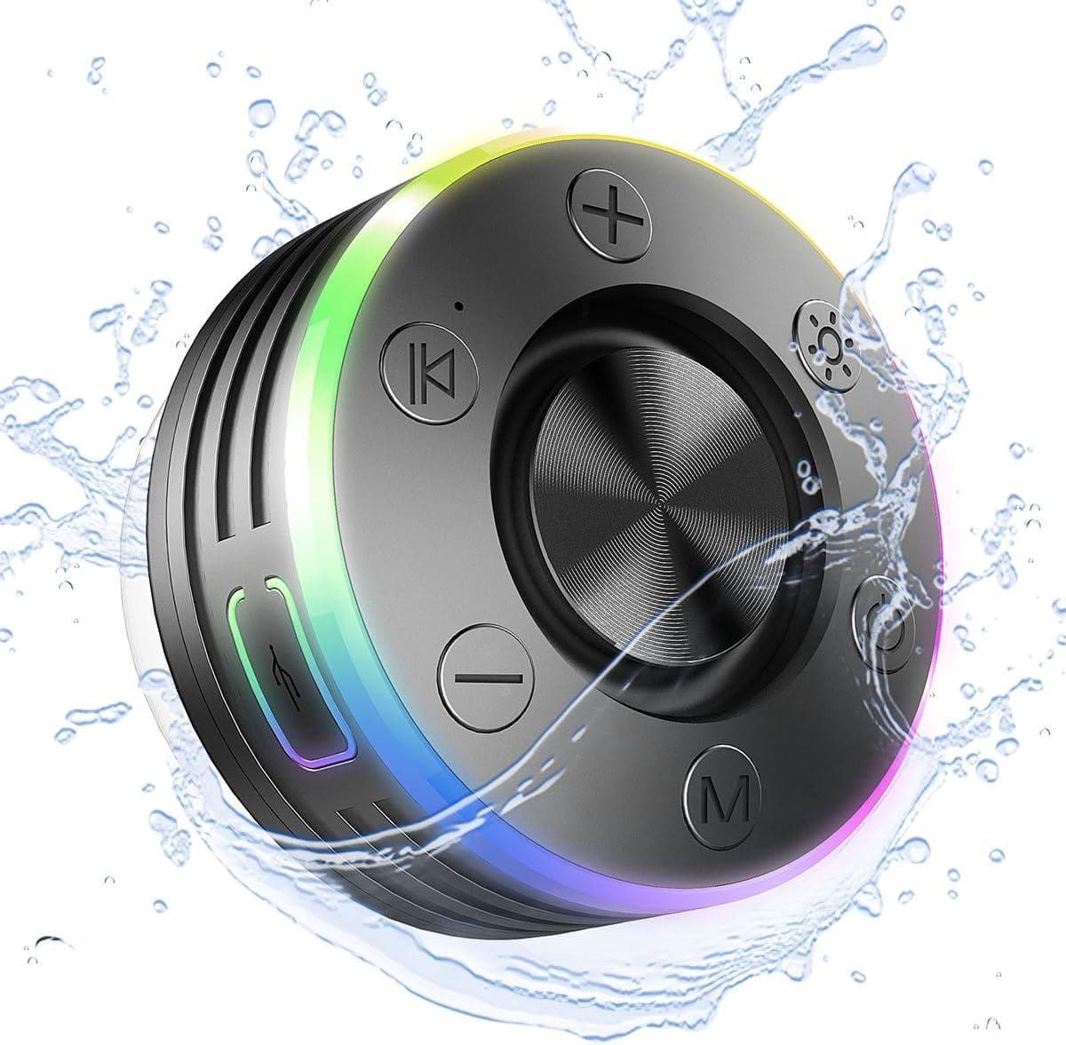 Bluetooth Douche Speaker - Waterdichte Speaker - Muziek Luisteren - IPX7 Waterdicht - 85x85x48mm - Zwart