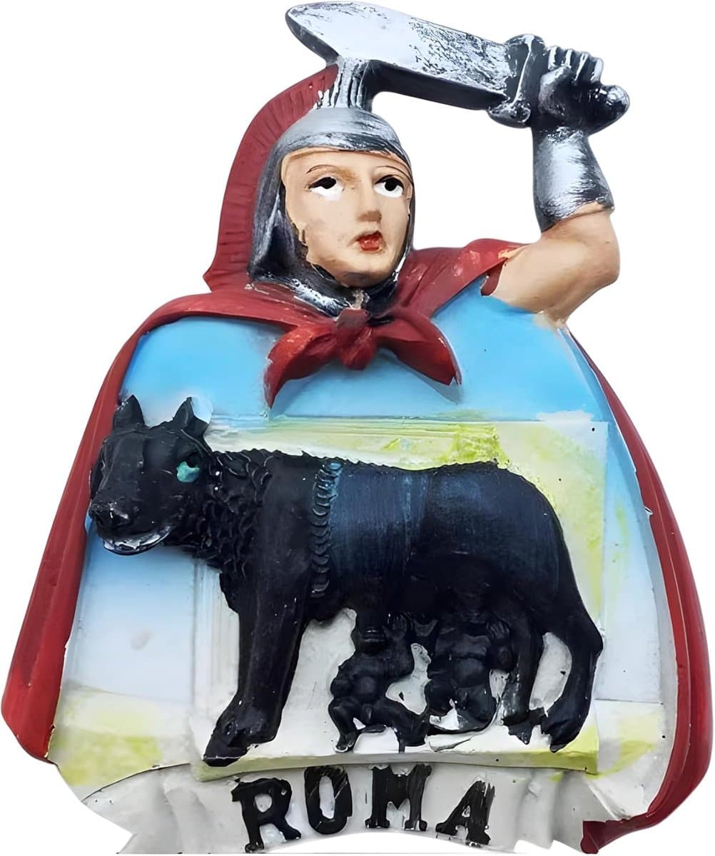 Koelkastmagneet Roma Lupa Romolo Remo Gladiatore Italia ITA21 - ShopVlot