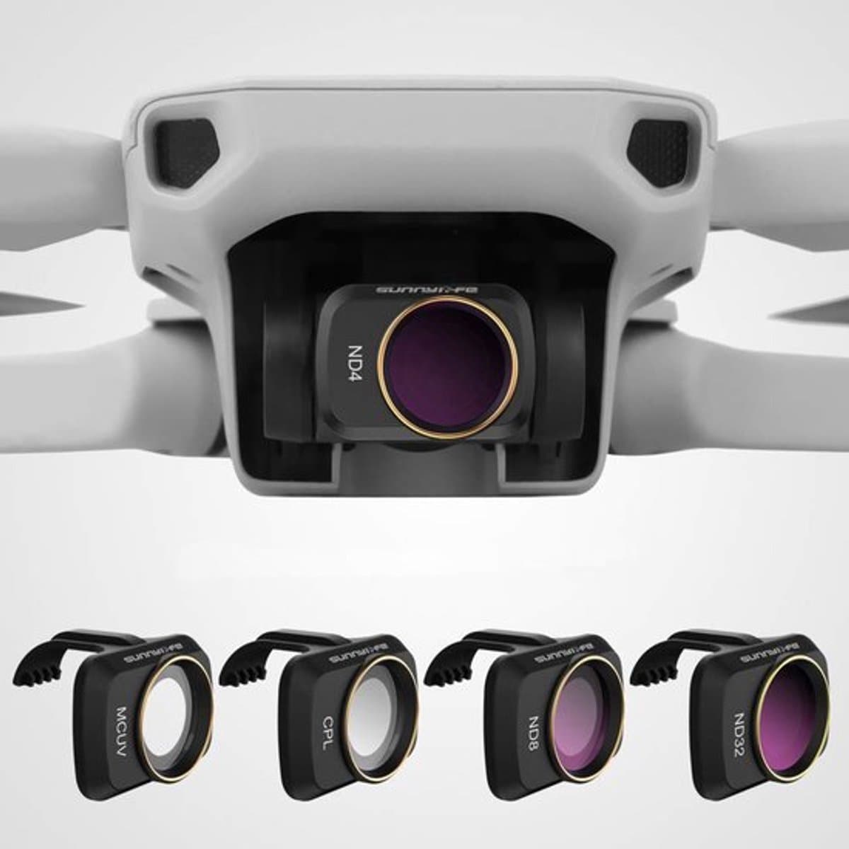Lensfilter Mix Set - CPL/ND4/ND8/ND16/ND32 - UV Filter - Professioneel Optisch Glas - Lichtgewicht 0,76g - Filterset