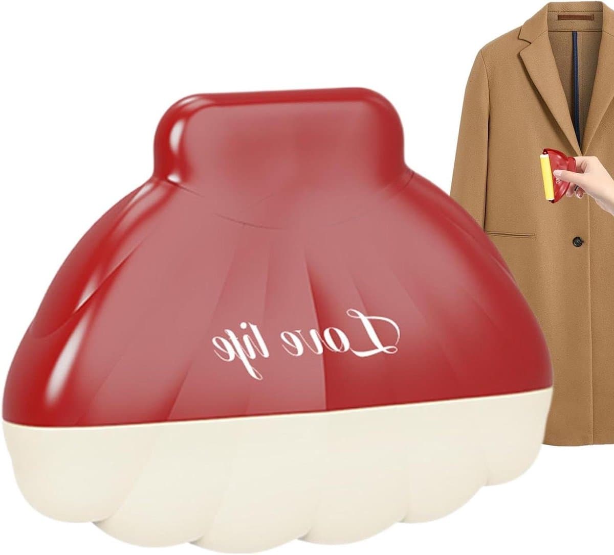 Pluisroller Huisdier - Haarverwijderaar - Kleding Reinigen - Wasbaar Herbruikbaar - 8 cm - Rood