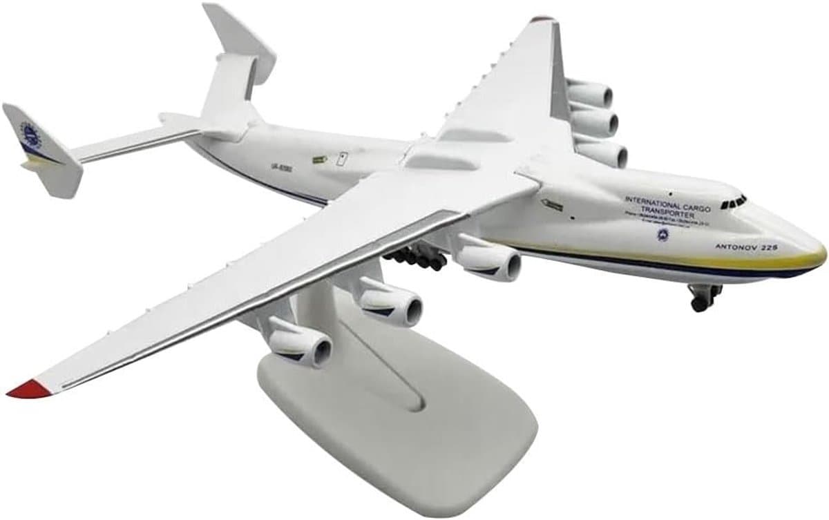 Groot model van Antonov An-225 Mriya, metalen vliegtuig voor verzamelaars en decoratie, perfect als cadeau voor thuis of op kantoor