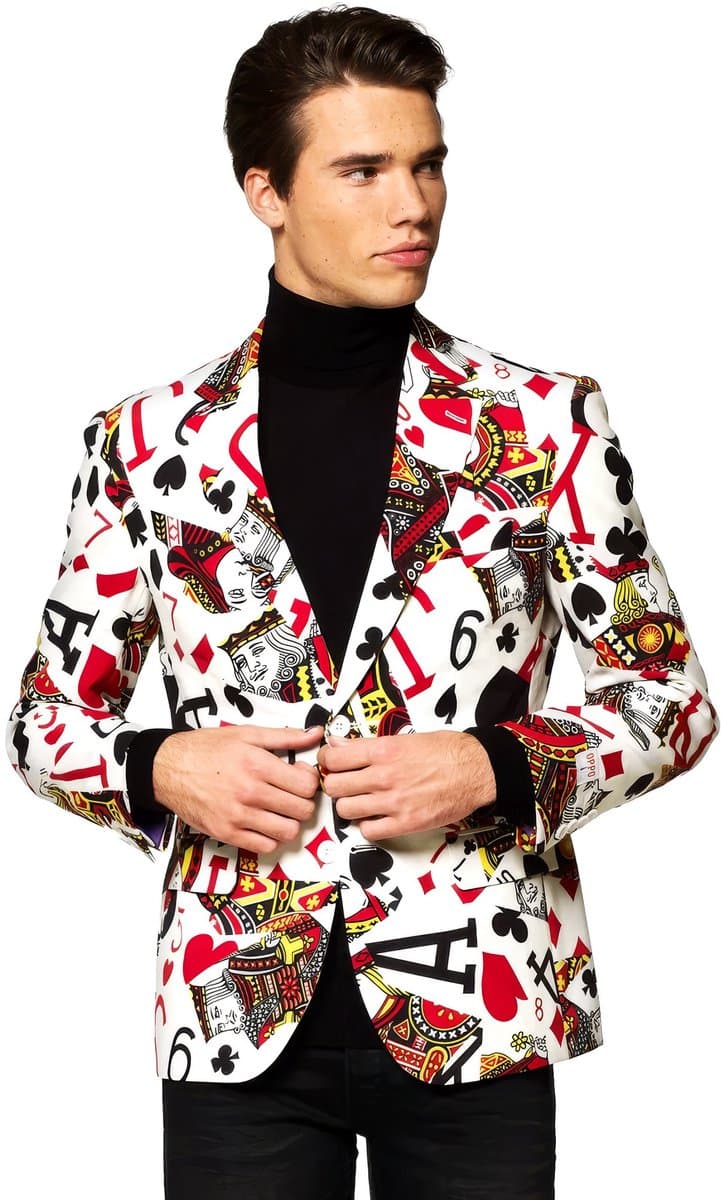OppoSuits King of Clubs - Heren Blazer - Carnavalskleding - Thema Feest - Maat 56