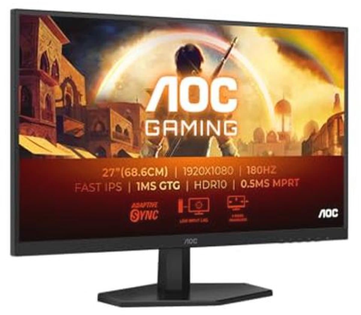FHD Gaming Monitor 27 inch - 180 Hz, 1 ms, FreeSync, G-Sync, HDR10