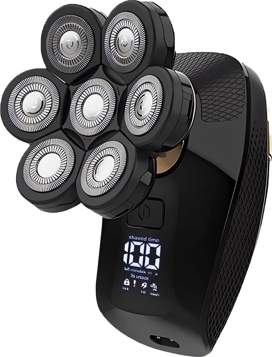 Garpex® 5 in 1 Scheerapparaat Mannen Deluxe - Gezicht en Hoofd Trimmer - Nat en Droog Shaver - Neustrimmer