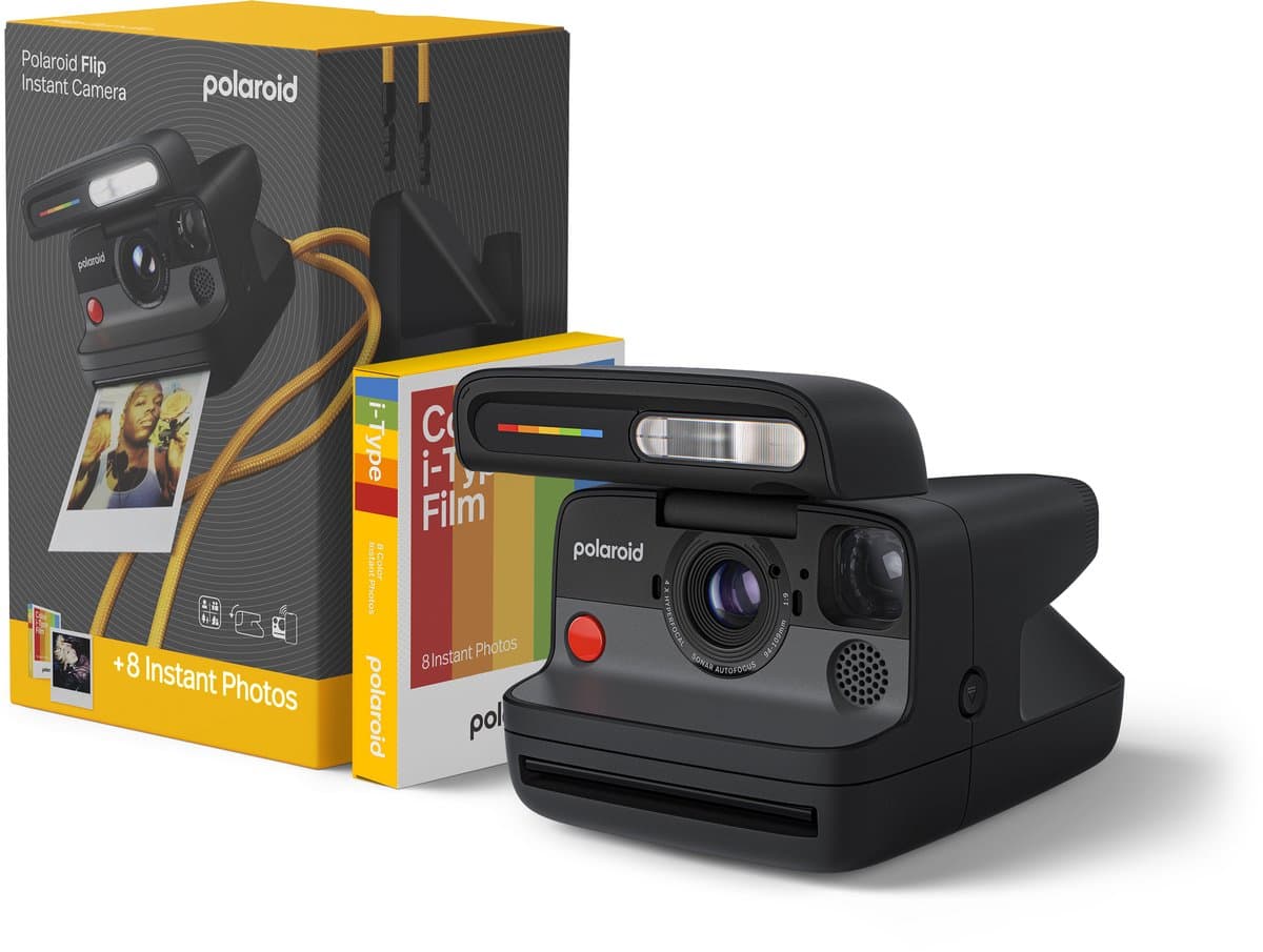 Polaroid Flip Zwart + Color Film (8 stuks)