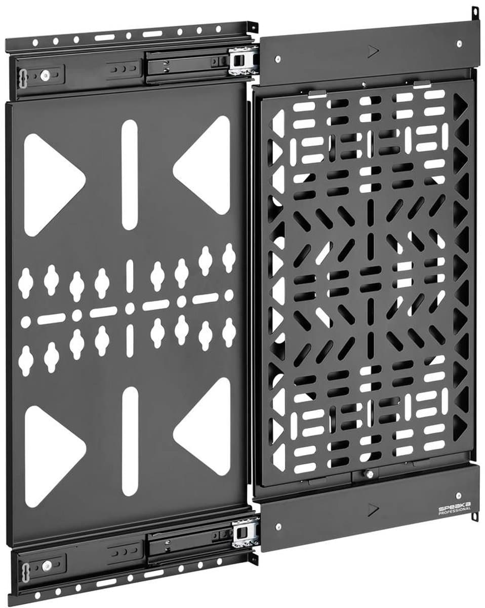 SpeaKa Professional Wandbeugel voor AV-apparaten in schuiflade Geschikt voor serie: Universeel Mat zwart