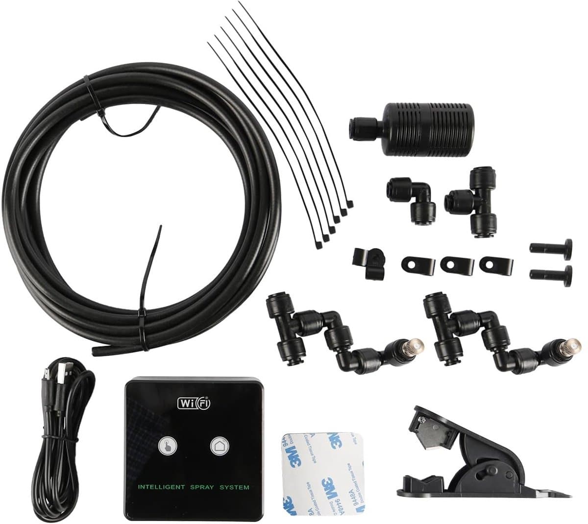 Dailygoods - 360° Verstelbare Wifi Regenwoud Tank - Intelligente Bevochtiger - Automatische Sproeier - Mistsysteem - Geschikt voor Reptielen en Plante...