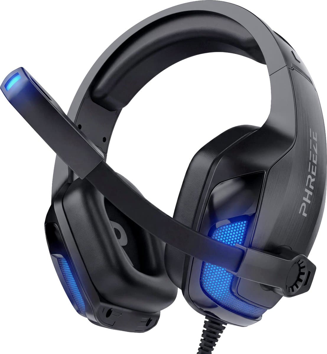 Phreeze GH06 Bedrade Gaming Headset met Ruisonderdrukkende Microfoon - Surround Sound - RGB Verlichting - 3.5mm Jack & USB - Game Headset voor PC & Console - Zwart