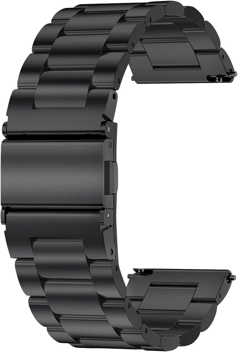Stalen Horlogeband met Snelle Bevestiging voor Smartwatch - Vervangband voor Mannen en Vrouwen, 16-22 mm, Duurzaam en Stijlvol