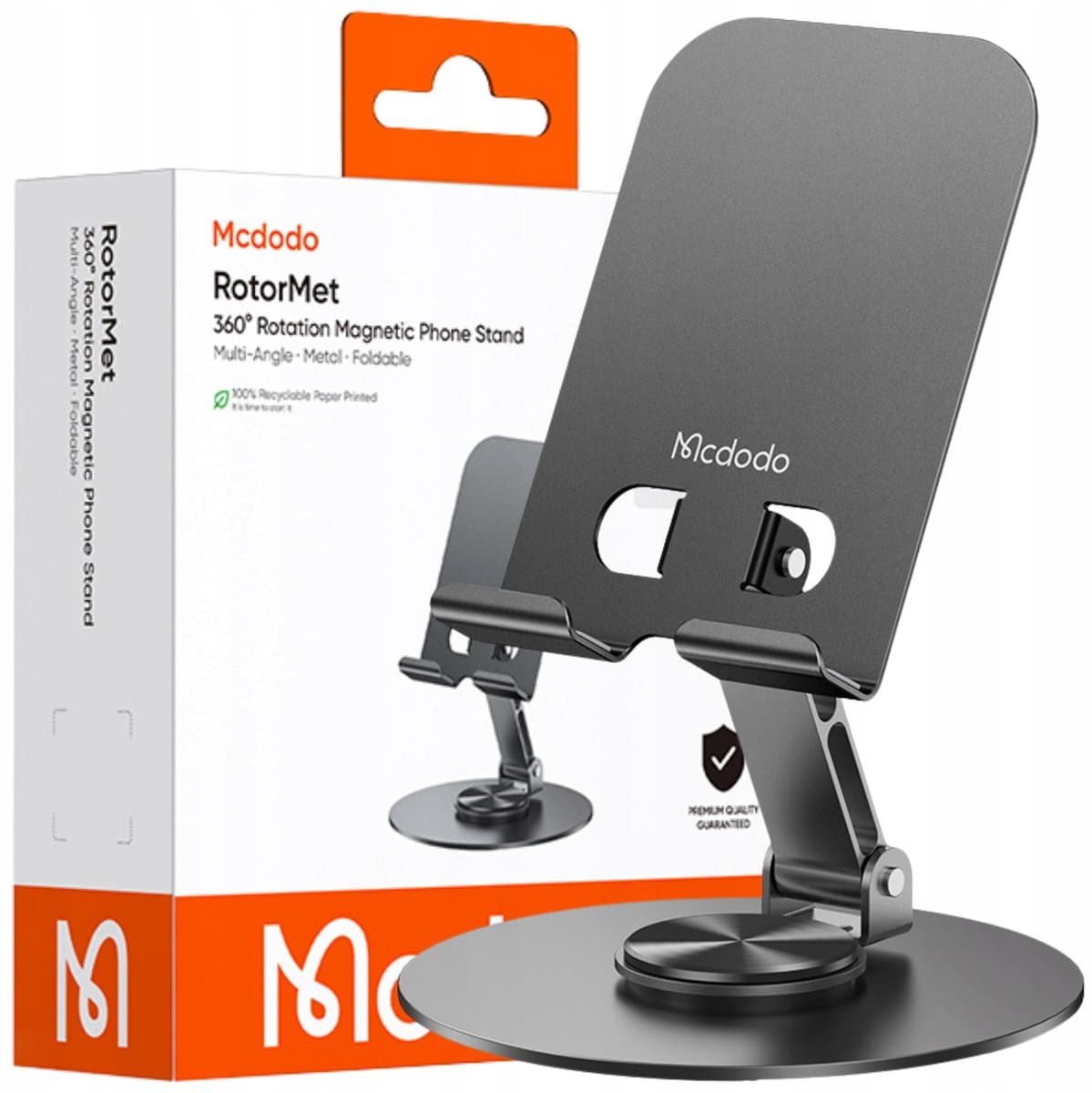 Mcdodo Opvouwbare Draaibare Telefoonhouder Van Metaal Voor Smartphones 4-10 Cm