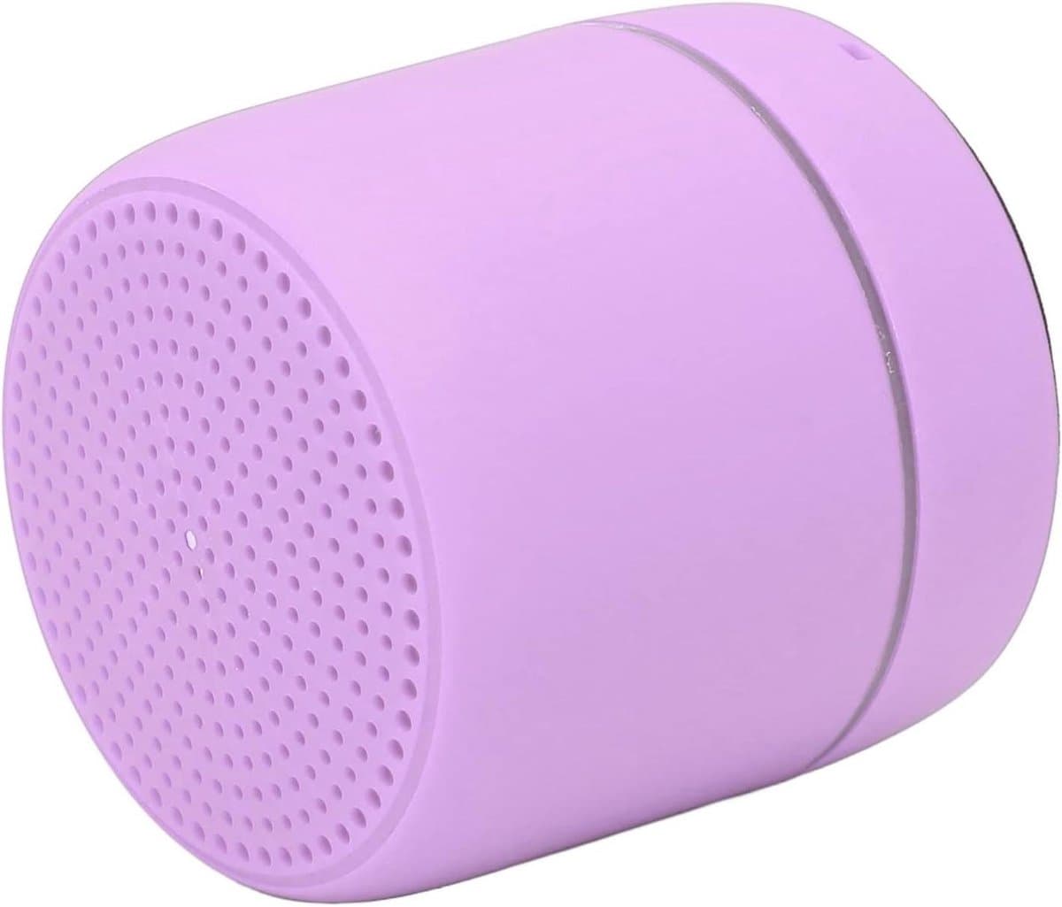 Draagbare Bluetooth Speaker - Minispreker Muziekbox - Muziek Luisteren Buiten - Veranderende Kleurlichtjes - Compact Formaat - Purper