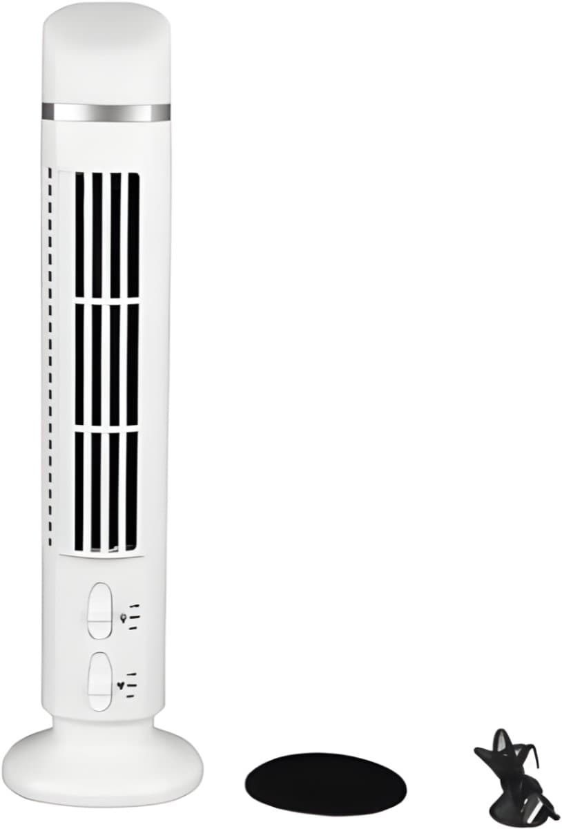 RONN® Torenventilator - Toren Ventilator - Torenventilator Afstandsbediening - Wit - 38cm x 10cm x 10cm