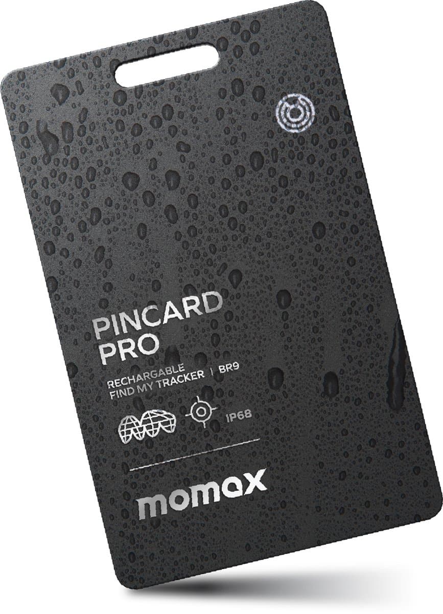 Momax PinCard Pro Rechargeable Find My Tracker