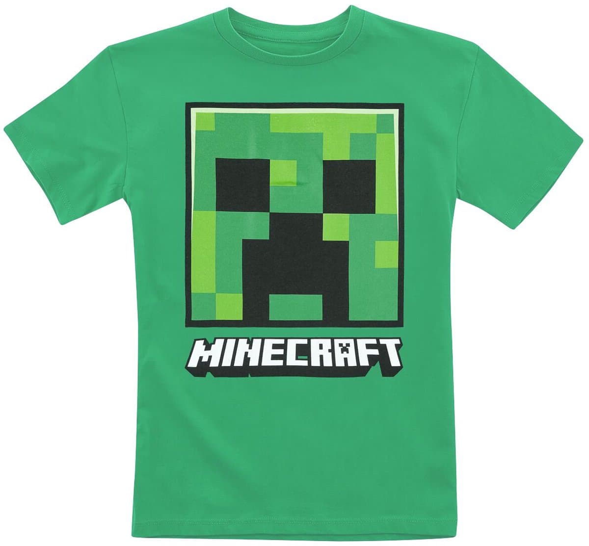 Minecraft Kids - Creeper Face T-shirt - groen - 152