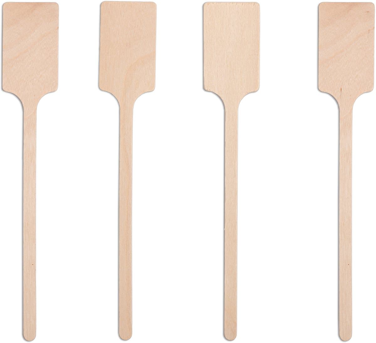 TopWosk - Houten Roerstokjes - 16 cm - 4 Stuks - Milieuvriendelijk