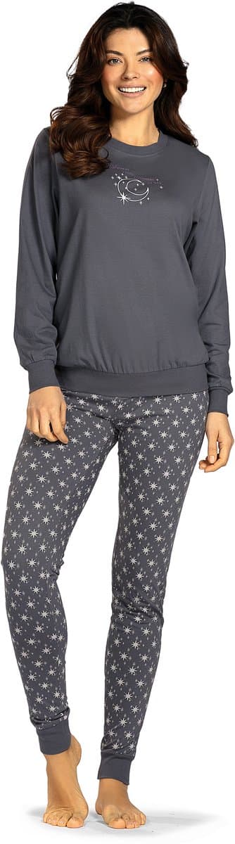 Comtessa - Dames pyjama - 100% katoen - Grijs - Maat 46