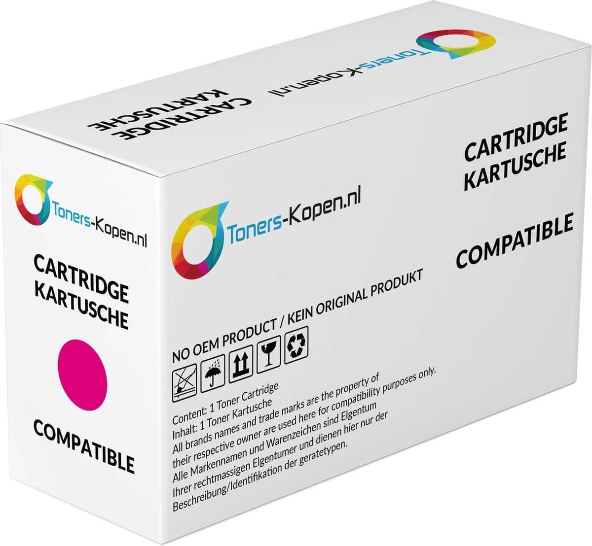 Kyocera TK-5160M Huismerk Toner Magenta 12000 Pagina's - TK-5160M compatible - TK-5160M alternatief - Ecosys P7040cdn - Kyocera toner - TK-5160 Tonercartridge