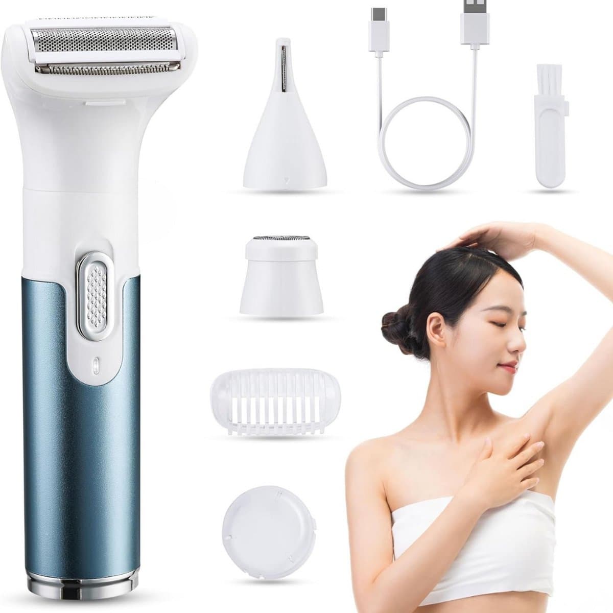 Lexium Ladyshaves voor Vrouwen - Trimmer voor Vrouwen - Scheerapparaat Vrouw - Ontharingsapparaat - Bikinilijn - Oksels - Benen