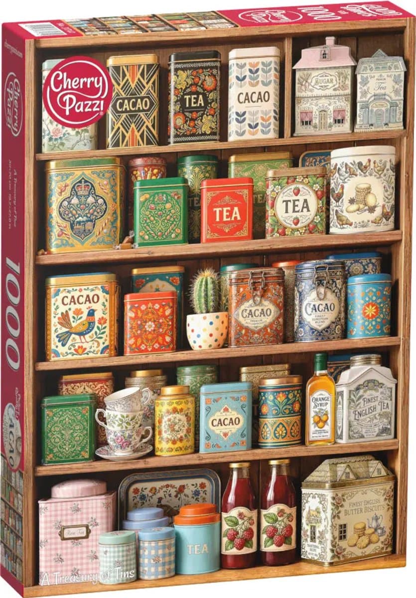 A Treasury of Tins Puzzel 1000 Stukjes