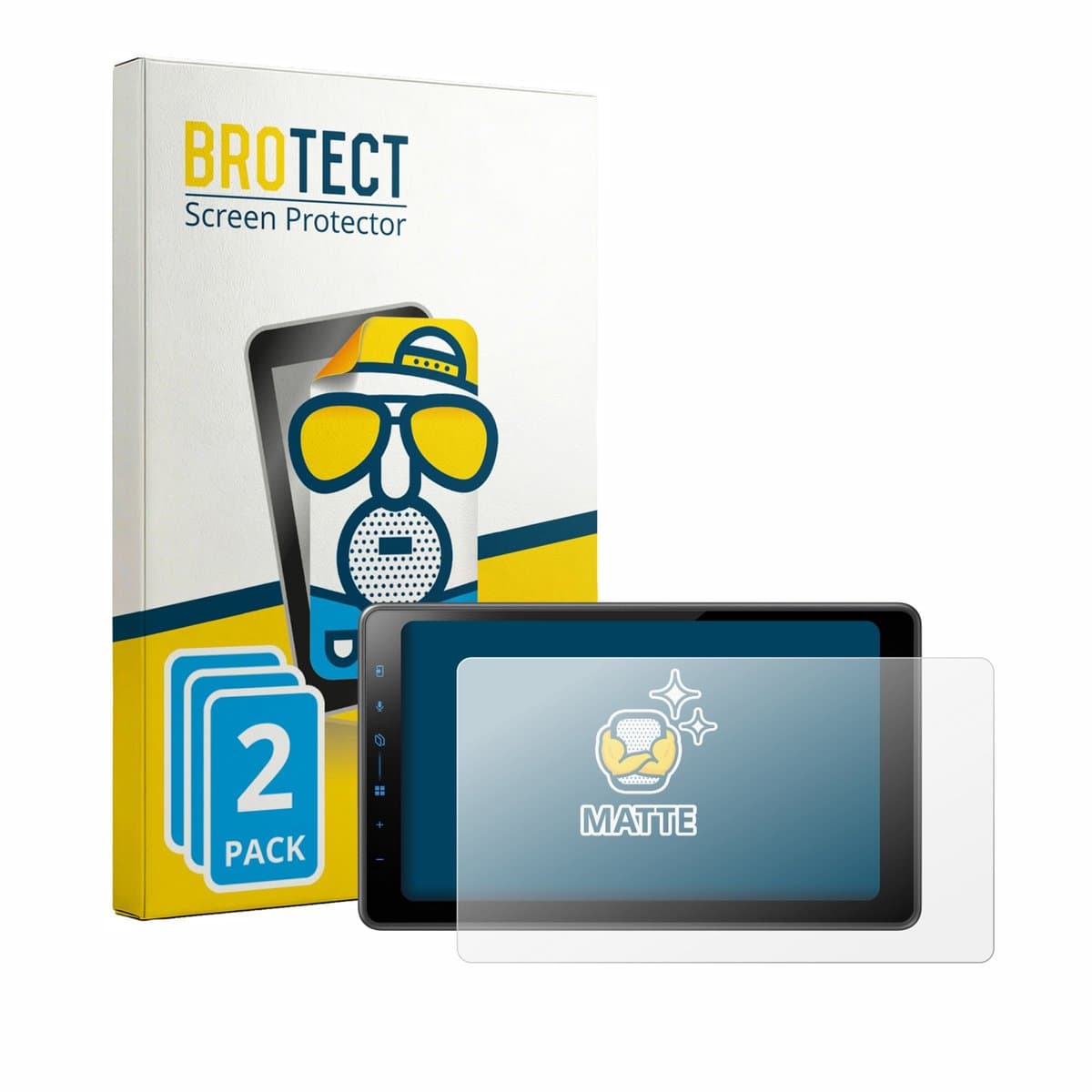 BROTECT - Screenprotector voor Pioneer SPH-EVO98DAB-UNI - Folie Beschermfolie matte 2 Stuks