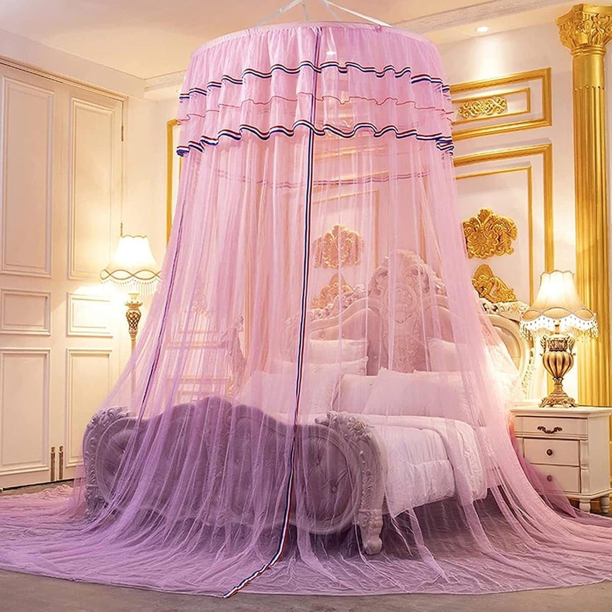 Klamboe Bed - Insectennet Hemelbed - Bescherming Muggen - Ultra-fijne Mesh - 1.2M - 2.0M Bed - Multi