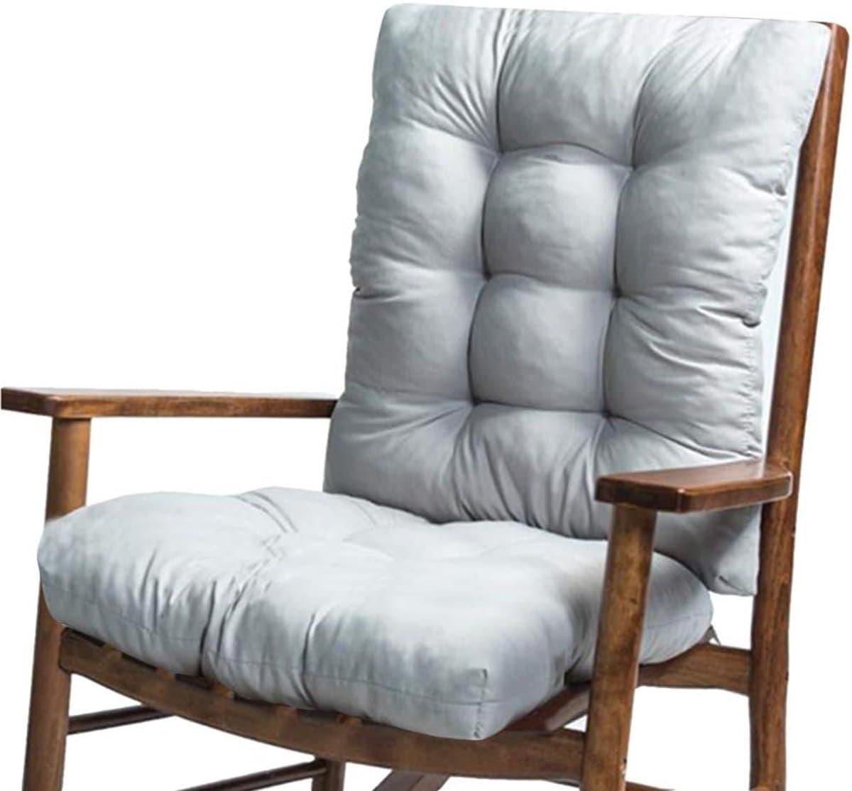 Dikke Zitkussens - Stoelkussen Tuinkussen - Comfortabel Zitten - Zelfnivellerend - 43x43x10cm - Grijs