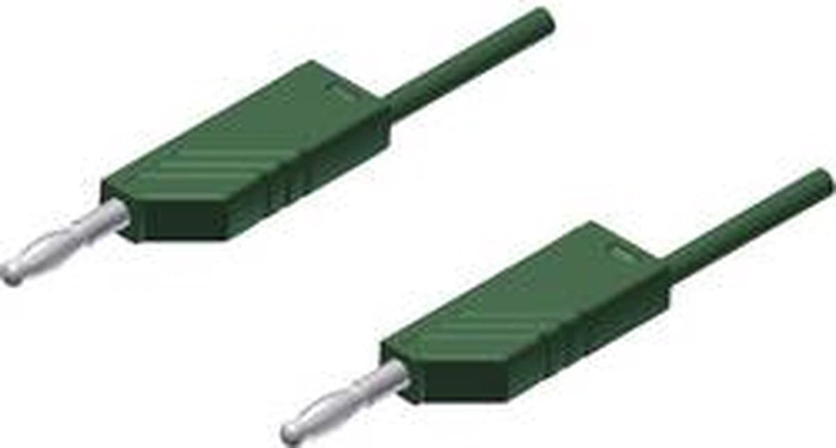 SKS Hirschmann MLN 200/2,5 GN Meetsnoer Banaanstekker 4 mm Banaanstekker 4 mm 2.00 m Groen 1 stuk(s)