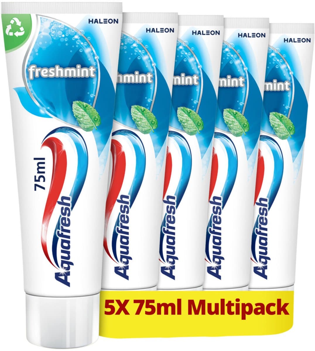 Aquafresh Tandpasta Freshmint Frisse Adem - 6 x 5 stuks - Voordeelverpakking