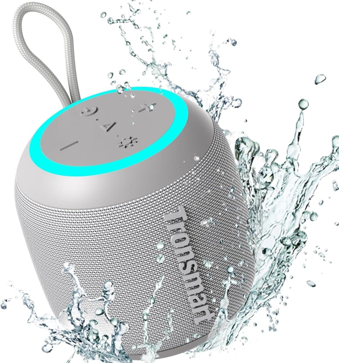 Draagbare Mini Speaker - Bluetooth Geluid - Muziek Luisteren - 360 Graden Stereo - 15 Watt - Grijs