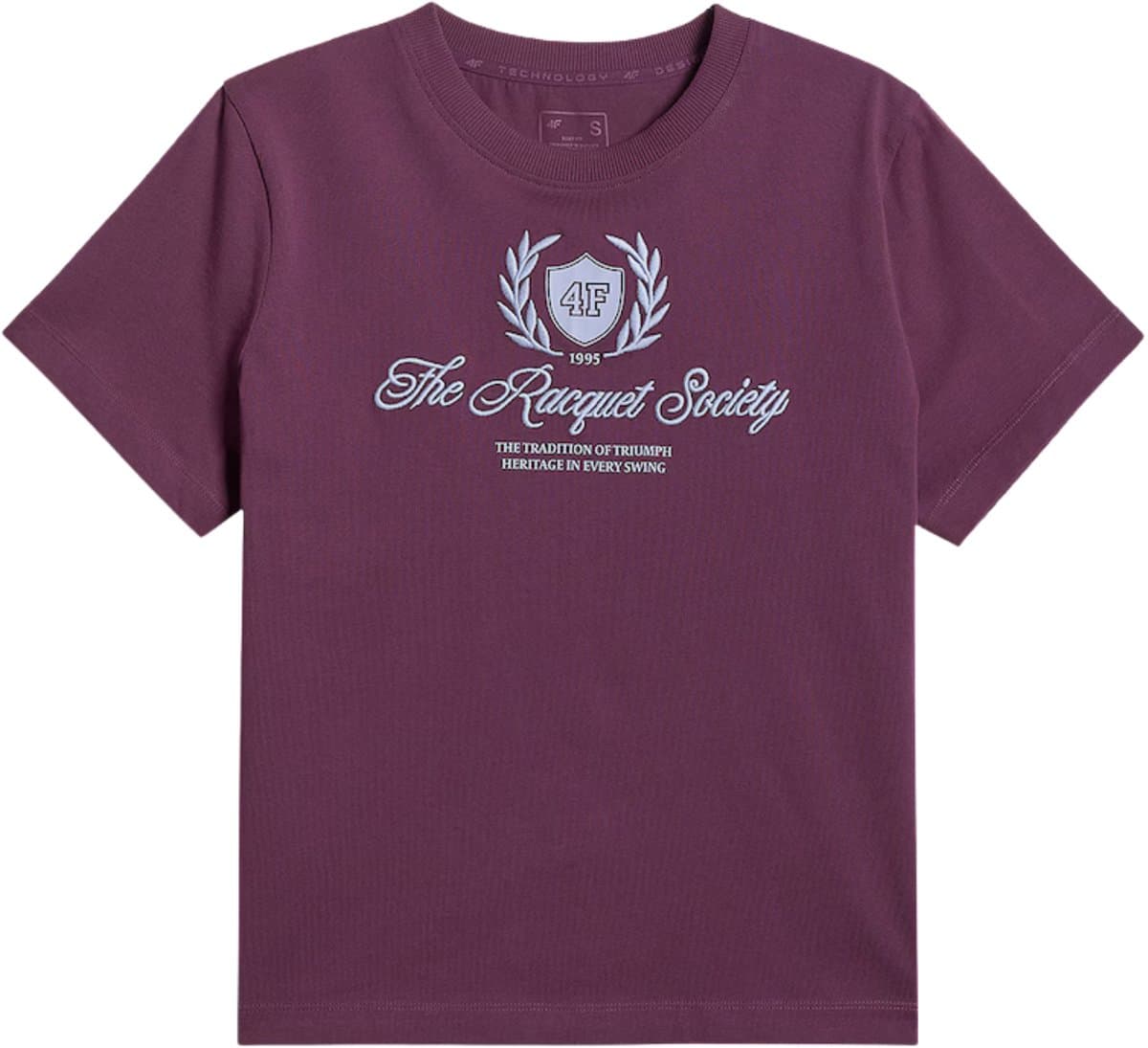 4F T-shirt Dames burgund Burgund - Maat M