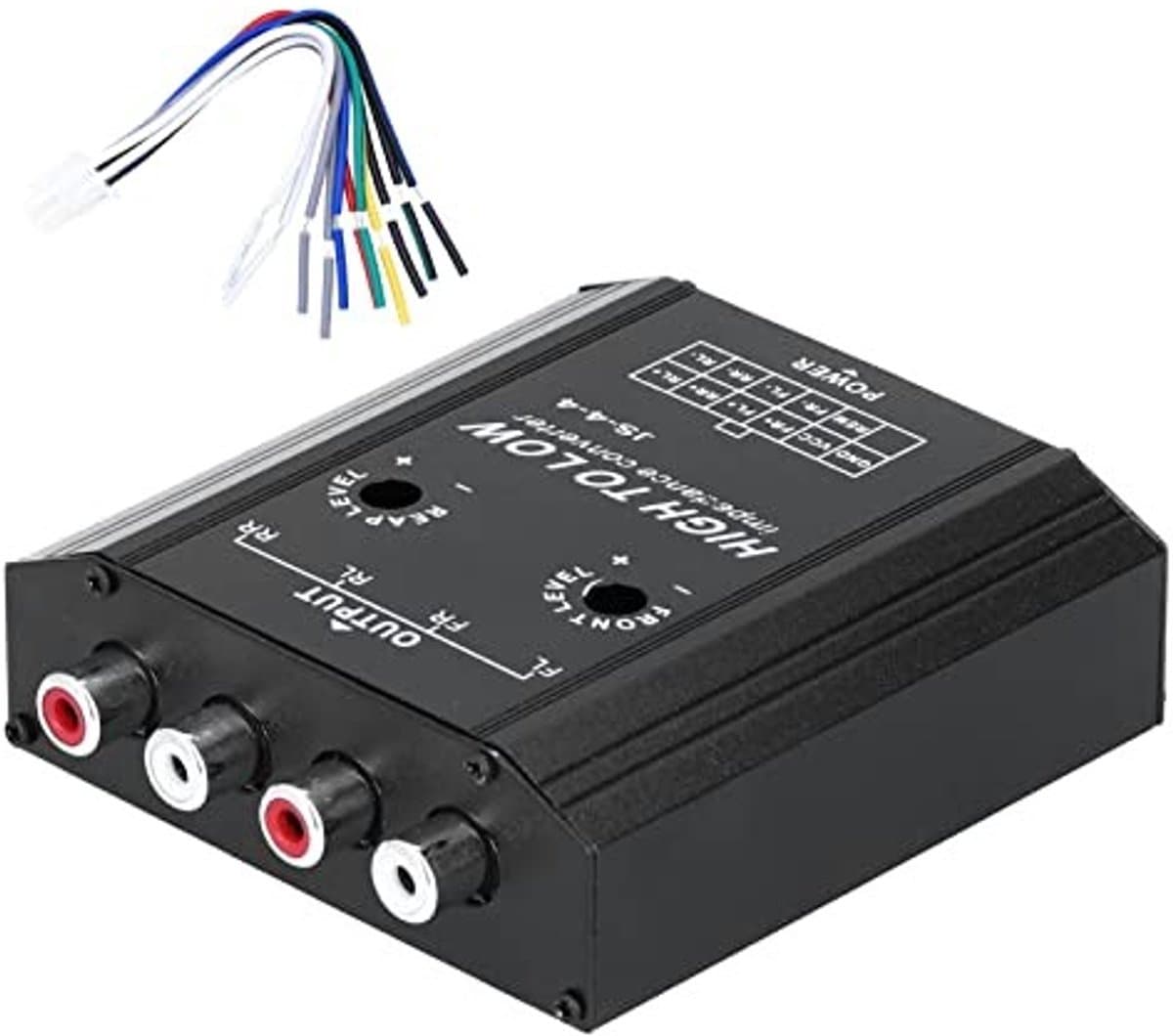 OmGoods - Dailygoody - 12V Audio-omzetter - Hoge naar Lage Impedantie - Snelle Warmteafvoer - 4-kanaals Frequentiefilter - Geluidsisolatie - Geschikt voor Autor