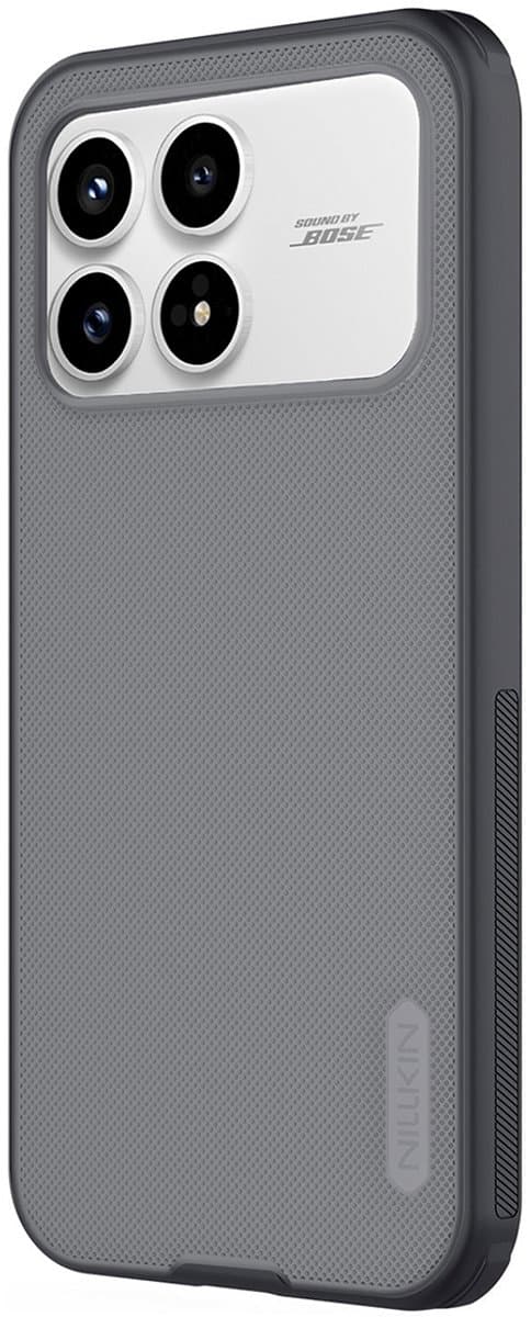 Nillkin, Hoesje geschikt voor Poco F8 Pro - Super Frosted Pro Series Bi-Material, Transparant zwart