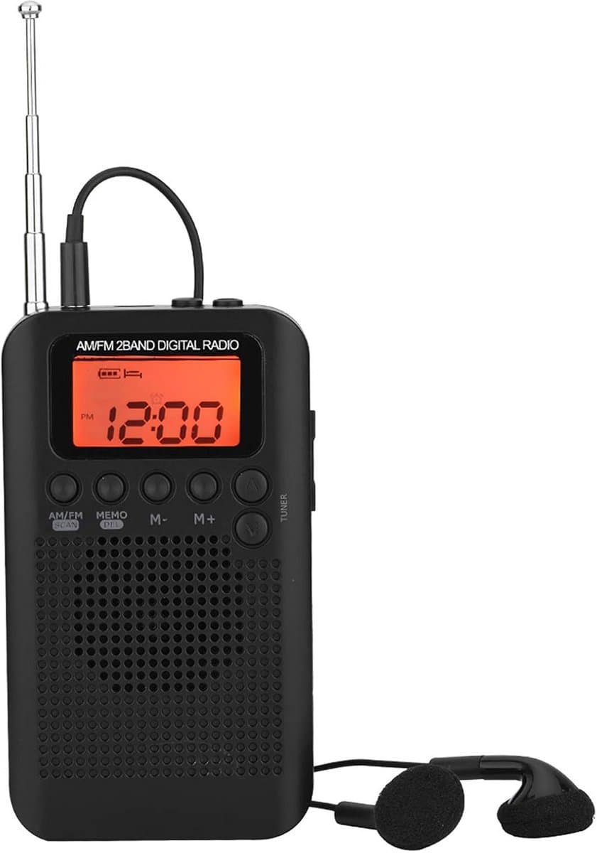 Draagbare AM FM Radio met Digitale Tuning en Luidspreker