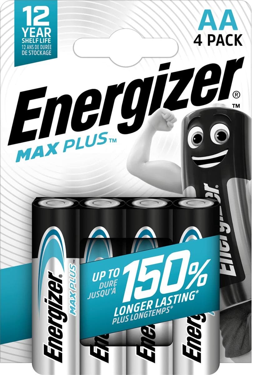 Energizer Battery Max Plus Aa Lr6 4 Stuks Alkaline Voor Kinderspeelgoed