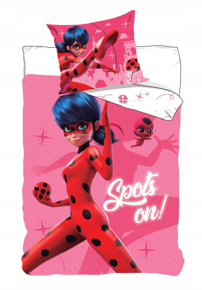 Miraculous Ladybug & Cat Noir Katoenen Dekbedovertrek 140x200 cm