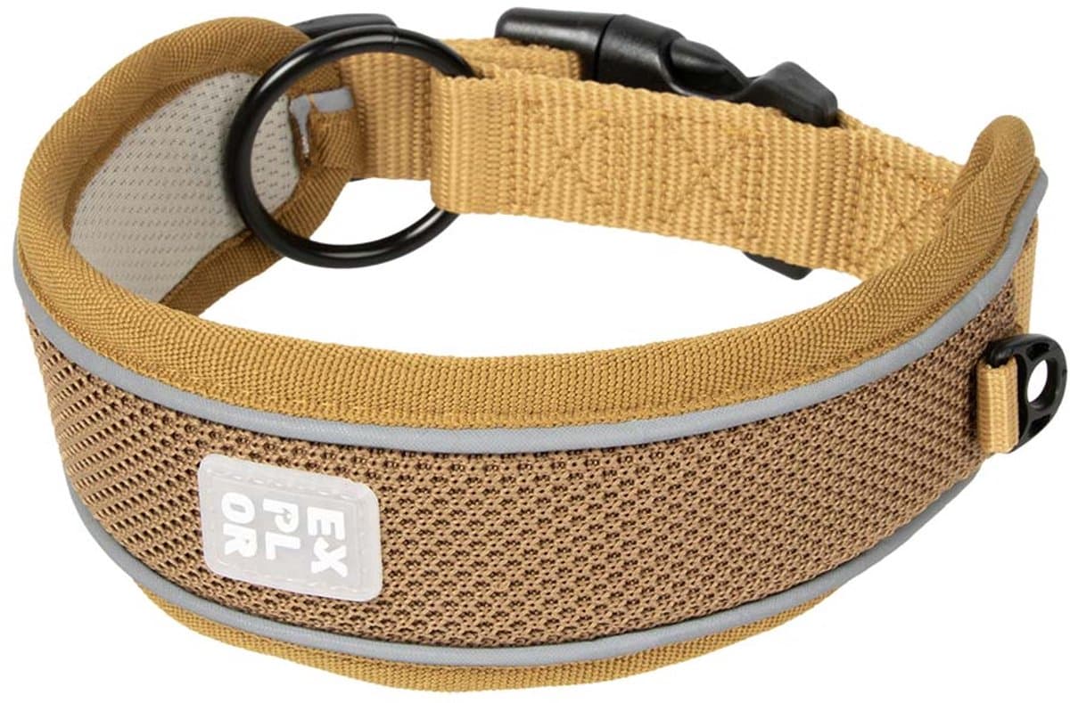 duvoplus EXPLOR Ultimate Fit halsband Control Classic voor honden S-34-38cm honey gold