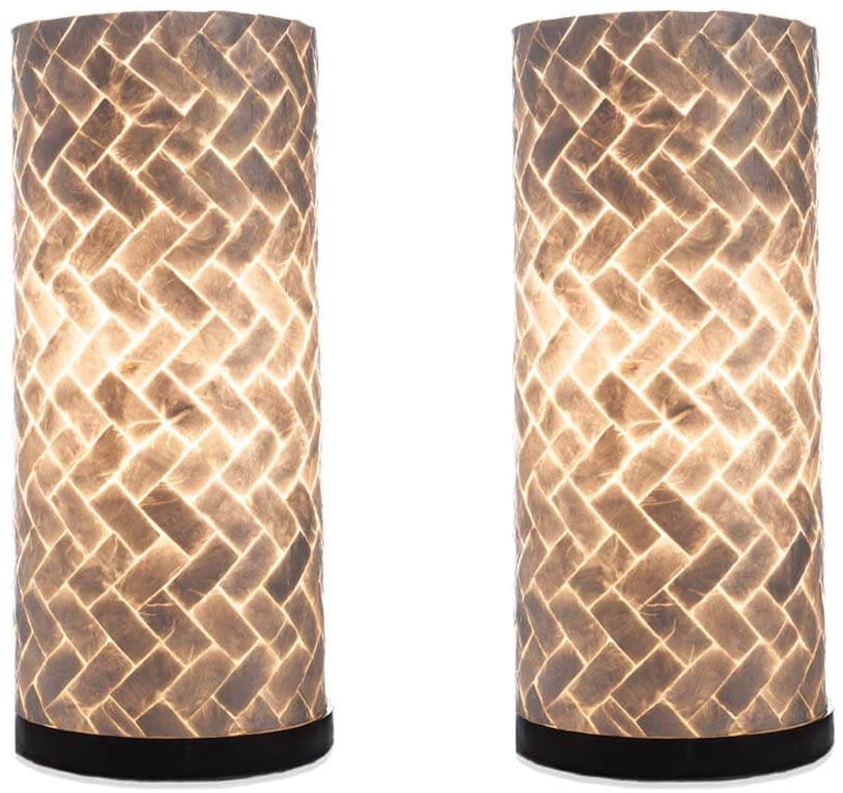 Tafellamp Zigzag 40cm 2 Stuks E14 Fitting