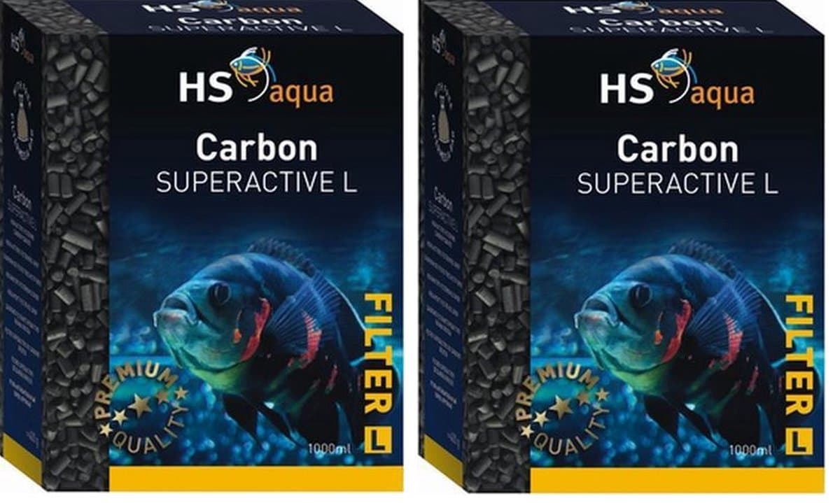 HS-aqua - Carbon Superactive L - Hoogwaardige Actieve Kool - Inhoud: 1 Liter - 2 stuks