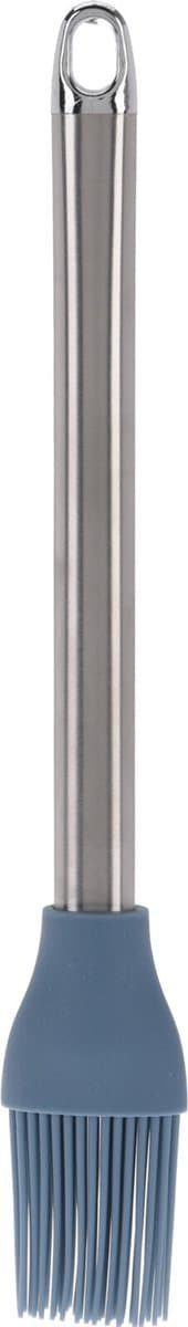 La Cucina Bakkwast - zilver/blauw - RVS/Siliconen - 26 cm - Keukengerei