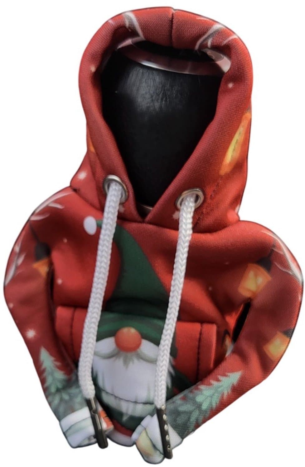 Mj Joys® - Versnellingspook Hoodie - Universele Pook Cover Met Capuchon - Hoodie Pook Hoes - Versnellingspook Beschermer - Autopook Cover - Pookknop - Kerstkabouter - Groene Muts