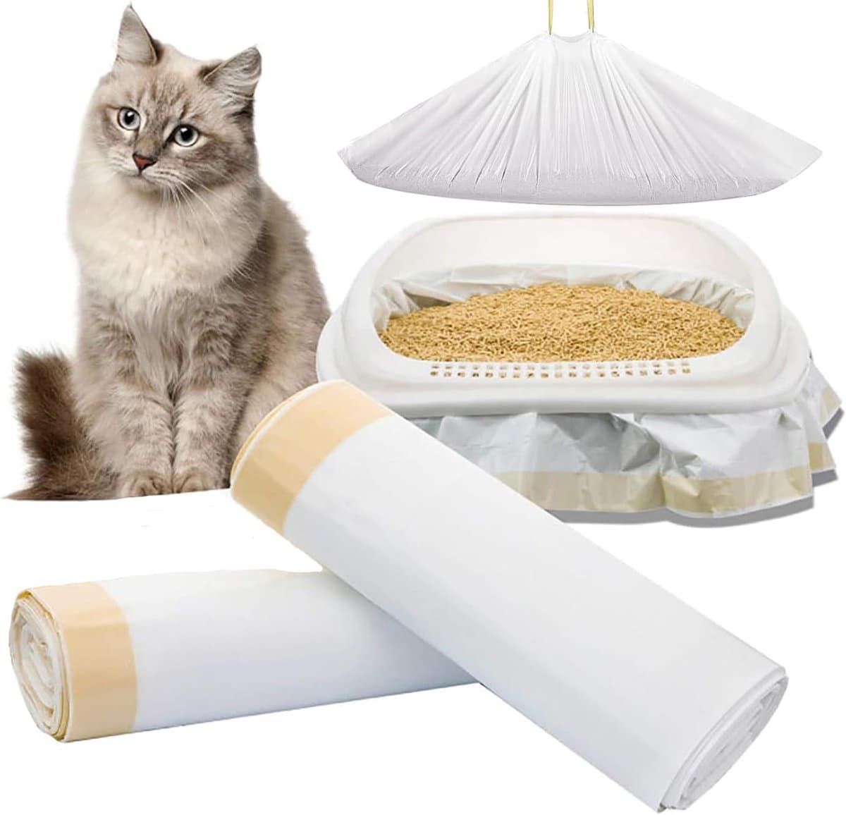 Kattenbakzakken, 915 x 457 mm, 2 verpakkingen (14 stuks)